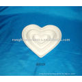 Chaozhou Ronghua White Fine Porcelain Heart-shaped Plate